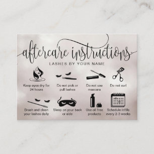 Tarjeta De Visita Iconos modernos de extensiones de pestañas de las 