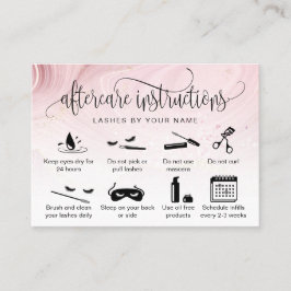 Tarjeta De Visita Iconos modernos de extensiones de pestañas de las 