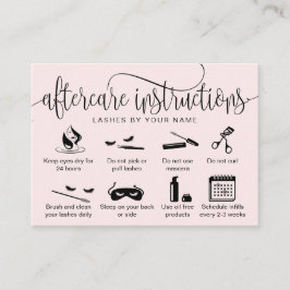 Tarjeta De Visita Iconos modernos de extensiones de pestañas de las 