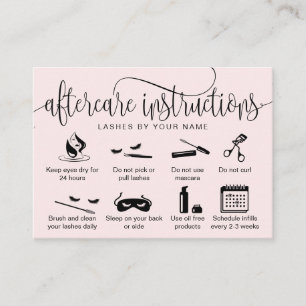 Tarjeta De Visita Iconos modernos de extensiones de pestañas de las 