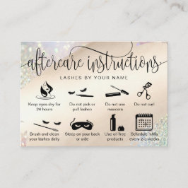 Tarjeta De Visita Iconos modernos de extensiones de pestañas de las 