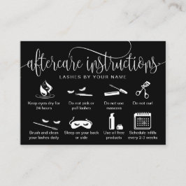 Tarjeta De Visita Iconos modernos de extensiones de pestañas de las 