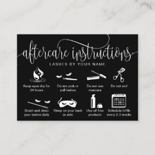 Tarjeta De Visita Iconos modernos de extensiones de pestañas de las 