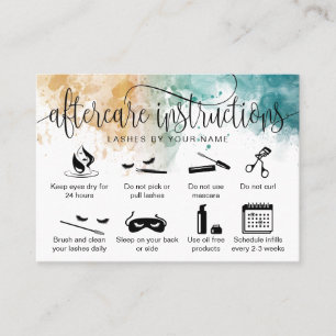 Tarjeta De Visita Iconos modernos de extensiones de pestañas de las 