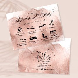 Tarjeta De Visita Iconos modernos de extensiones de pestañas de las 