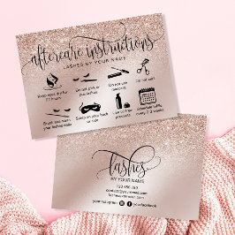 Tarjeta De Visita Iconos modernos de extensiones de pestañas de las 