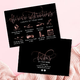 Tarjeta De Visita Iconos modernos de extensiones de pestañas de las 