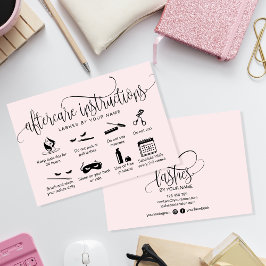 Tarjeta De Visita Iconos modernos de extensiones de pestañas de las 