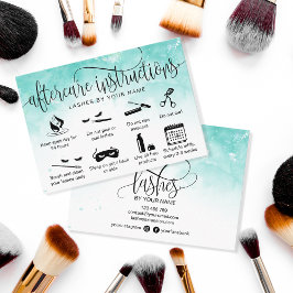 Tarjeta De Visita Iconos modernos de extensiones de pestañas de las 