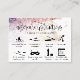 Tarjeta De Visita Iconos modernos de extensiones de pestañas de las 