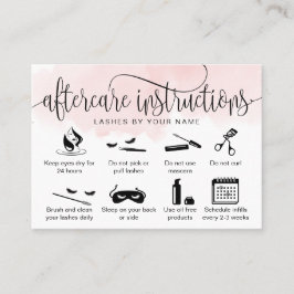 Tarjeta De Visita Iconos modernos de extensiones de pestañas de las 