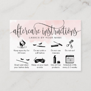 Tarjeta De Visita Iconos modernos de extensiones de pestañas de las 