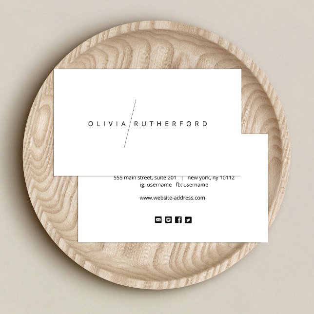 Tarjeta De Visita Iconos simples y modernos de los medios sociales (Subido por el creador)