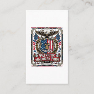 Tarjeta De Visita Iconos y Símbolos de Escudo de Libertad Patriótica