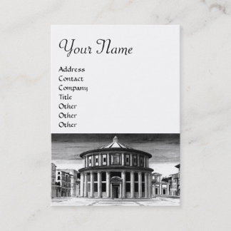 Tarjeta De Visita IDEAL CITY Renaissance Architecture Black White
