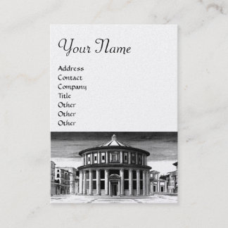 Tarjeta De Visita IDEAL CITY Renaissance Architecture Black White