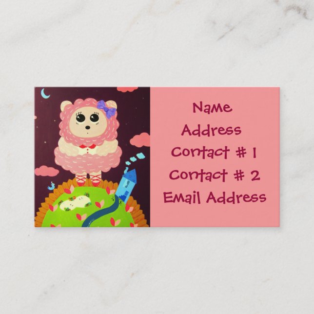 Tarjeta De Visita Ideales altos Namecard personal (Anverso)