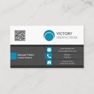 Tarjeta De Visita Ideas creativas del diseñador gráfico