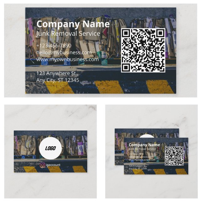 Tarjeta De Visita Ideas de eliminación de correo basura (Junk Removal Ideas Business Card
)