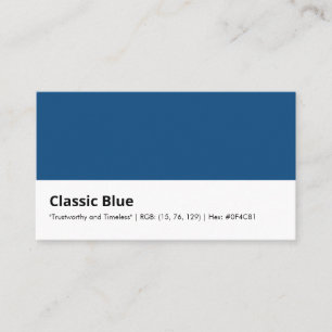 Tarjeta De Visita Identidad de marca de consultoría de color azul cl