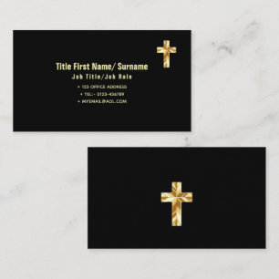 Tarjeta De Visita Iglesia católica de contacto de clérigos de fe