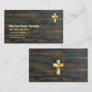 Tarjeta De Visita Iglesia católica religiosa clérigo cristiano