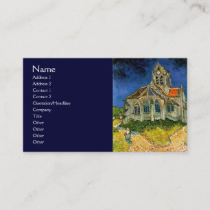 Tarjeta De Visita Iglesia de Auvers por Van Gogh