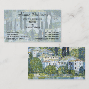 Tarjeta De Visita Iglesia de Gustav Klimt (Kirche) en el paisaje de 