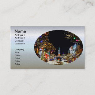 Tarjeta De Visita Iglesia de la Calle de los Navidades y Nieve