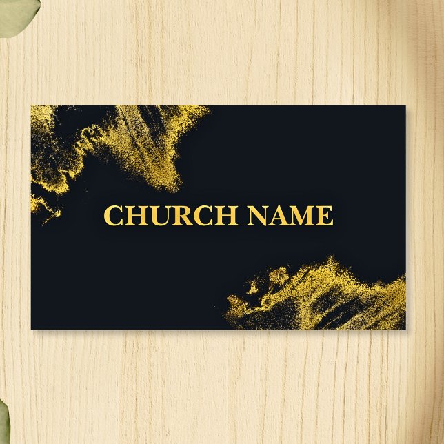 Tarjeta De Visita Iglesia de las espumas de oro y NEGRO (Subido por el creador)