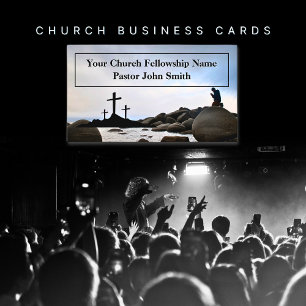 Tarjeta De Visita Iglesia de las oraciones oceánicas de tres cruces