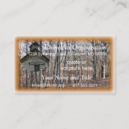Tarjeta De Visita Iglesia del registro