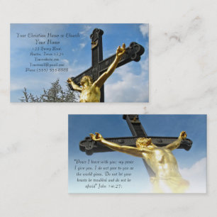 Tarjeta De Visita Iglesia religiosa cristiana Dios Inspirador