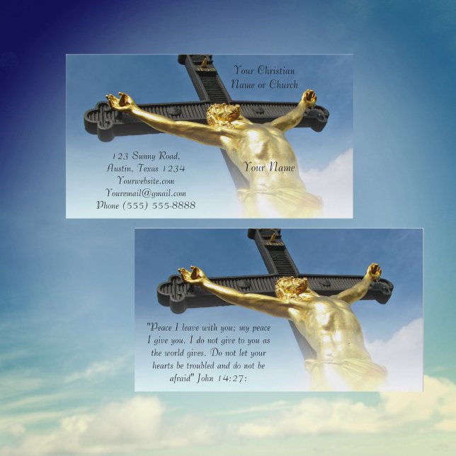 Tarjeta De Visita Iglesia religiosa cristiana Dios Inspirador (Subido por el creador)