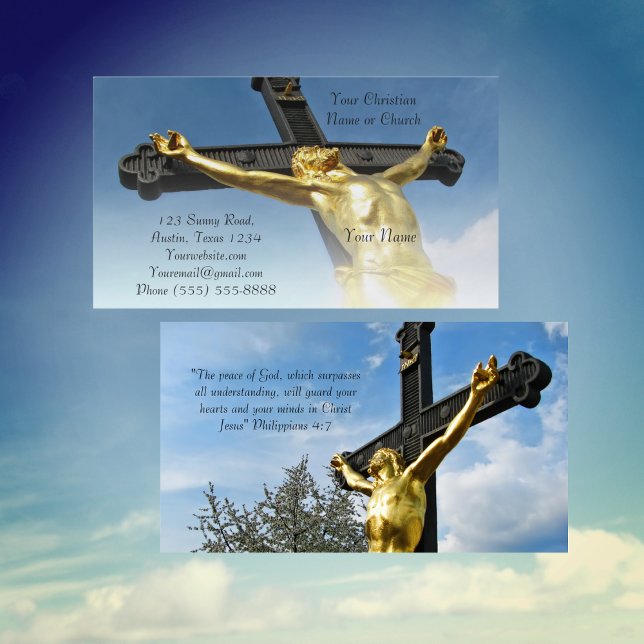 Tarjeta De Visita Iglesia religiosa cristiana Dios Inspirador (Subido por el creador)