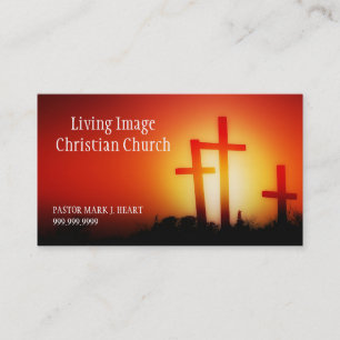 Tarjeta De Visita Iglesia religiosa Cristianismo Pastor religioso