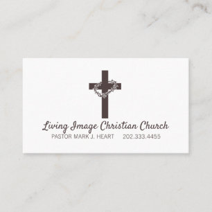 Tarjeta De Visita Iglesia religiosa Cristianismo Pastor Religioso