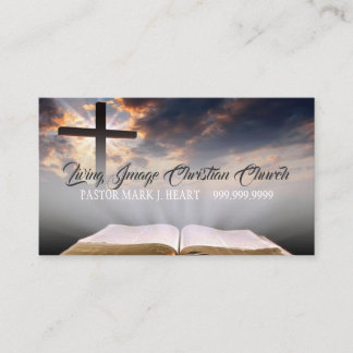 Tarjeta De Visita Iglesia religiosa Cristianismo Pastor religioso