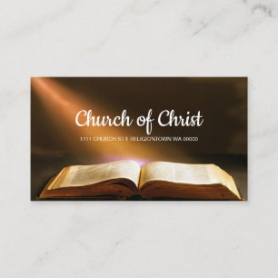 Tarjeta De Visita Iglesia religiosa Cristianismo Religión Busin Bibl
