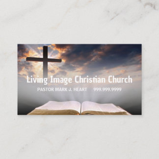 Tarjeta De Visita Iglesia Religiosa Cristianismo Religión Pastor