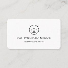 Tarjeta De Visita Iglesia religiosa de un simple pastor moderno
