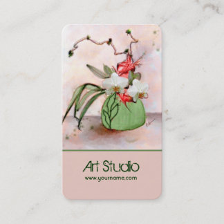 Tarjeta de visita Ikebana Floral Art Studio