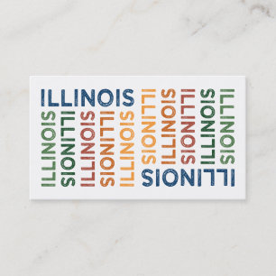 Tarjeta De Visita Illinois Cute Colorful