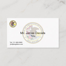 Tarjeta De Visita Illinois Great Seal