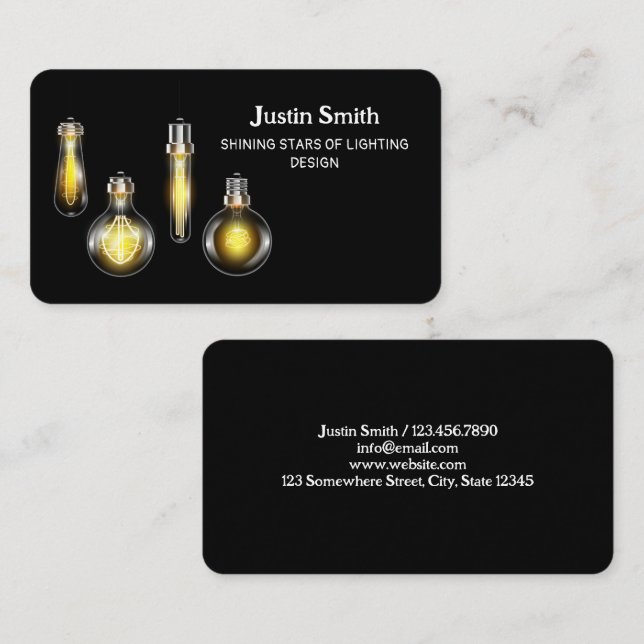 Tarjeta De Visita Iluminación (Anverso / Reverso)