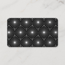 Tarjeta De Visita Ilusión óptica blanco y negro moderna fresca