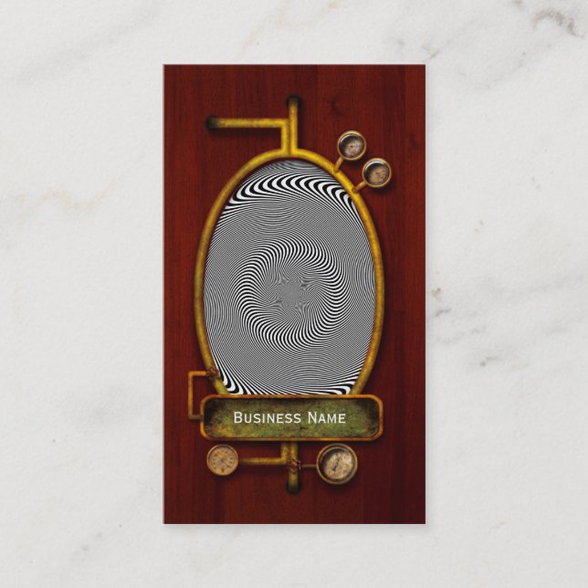 Tarjeta De Visita Ilusión óptica - Hipnosis fácil (Anverso)