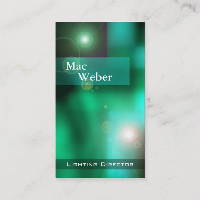 Tarjeta De Visita Ilusiones - director Tech Lighting Design de la (Anverso)