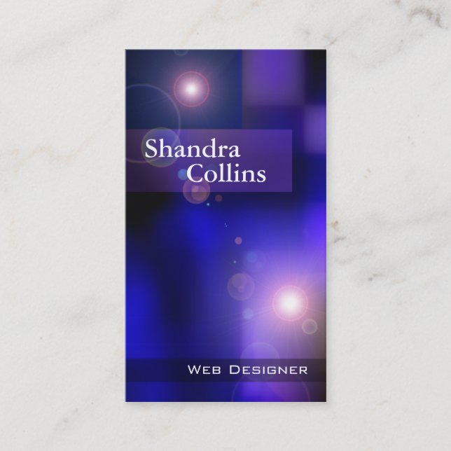 Tarjeta De Visita Ilusiones - diseño del Web site de la tecnología (Anverso)