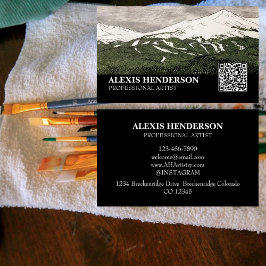 Tarjeta De Visita Ilustracion Breckenridge Colorado